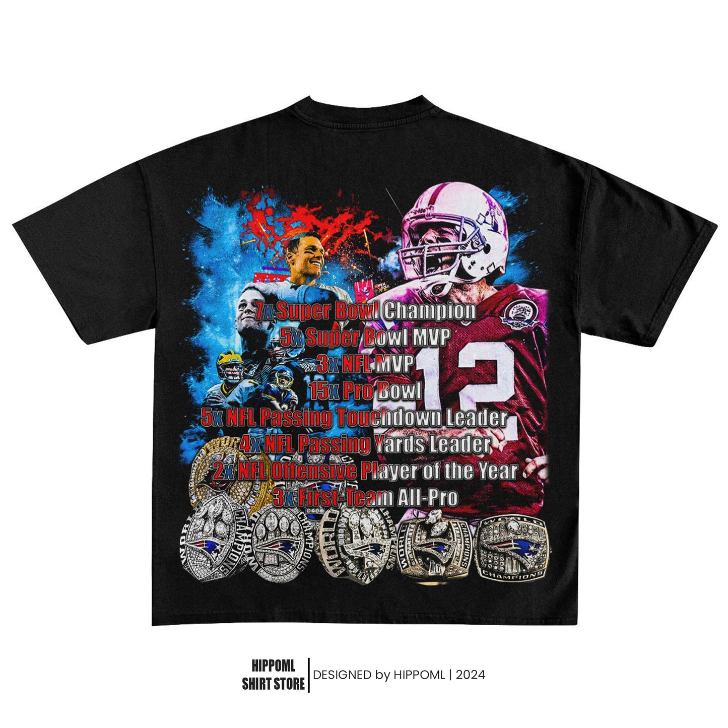 TOM BRADY - TOM KNOWS SUPERBOWLS TEE