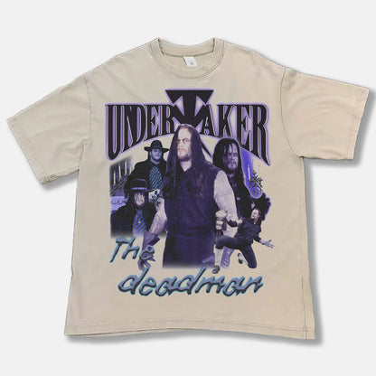 The Undertaker Deadman Font Graphic Tee