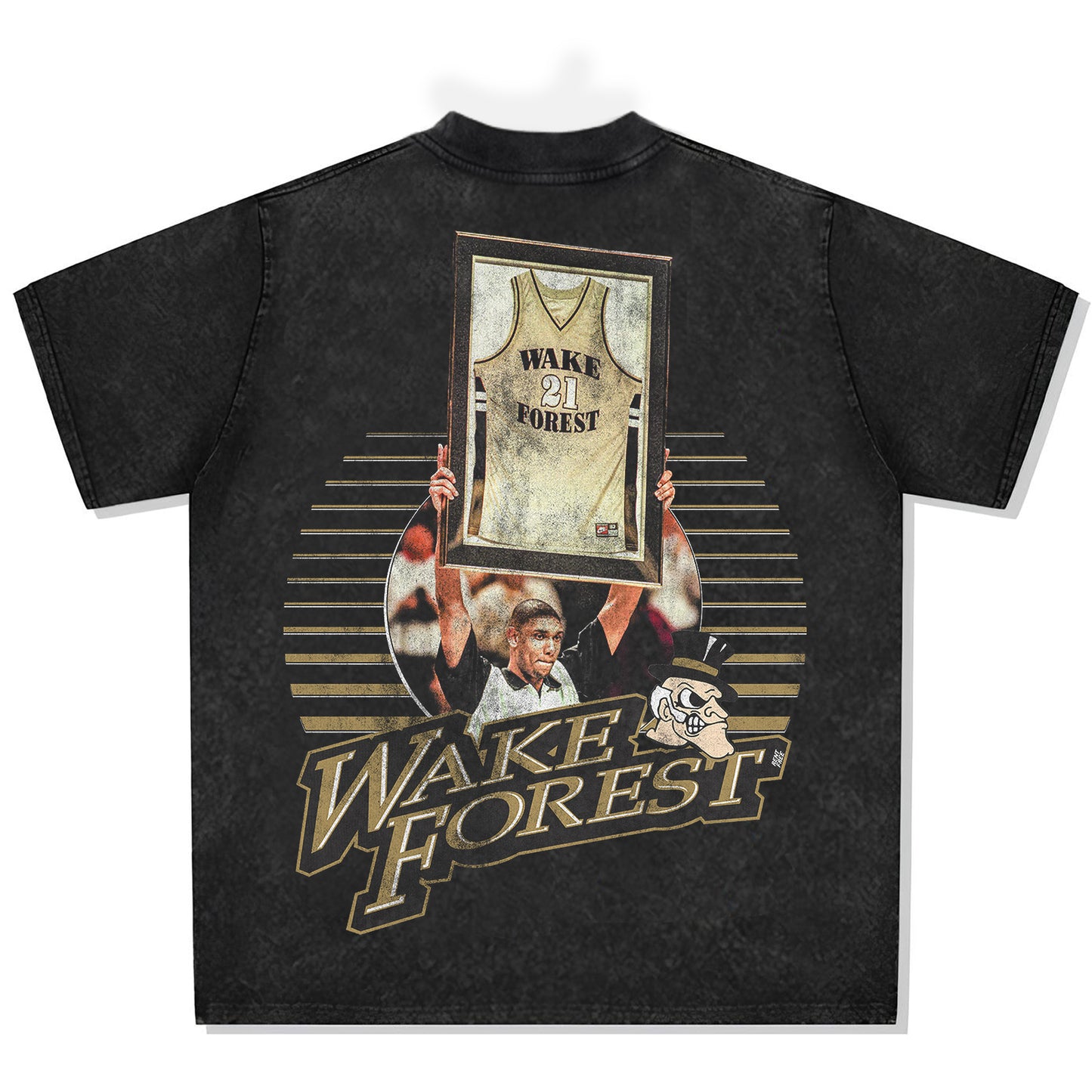 Tim Duncan Wake Forest Font Graphic Tee