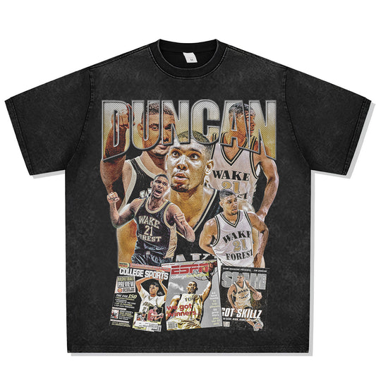 Tim Duncan Wake Forest Font Graphic Tee