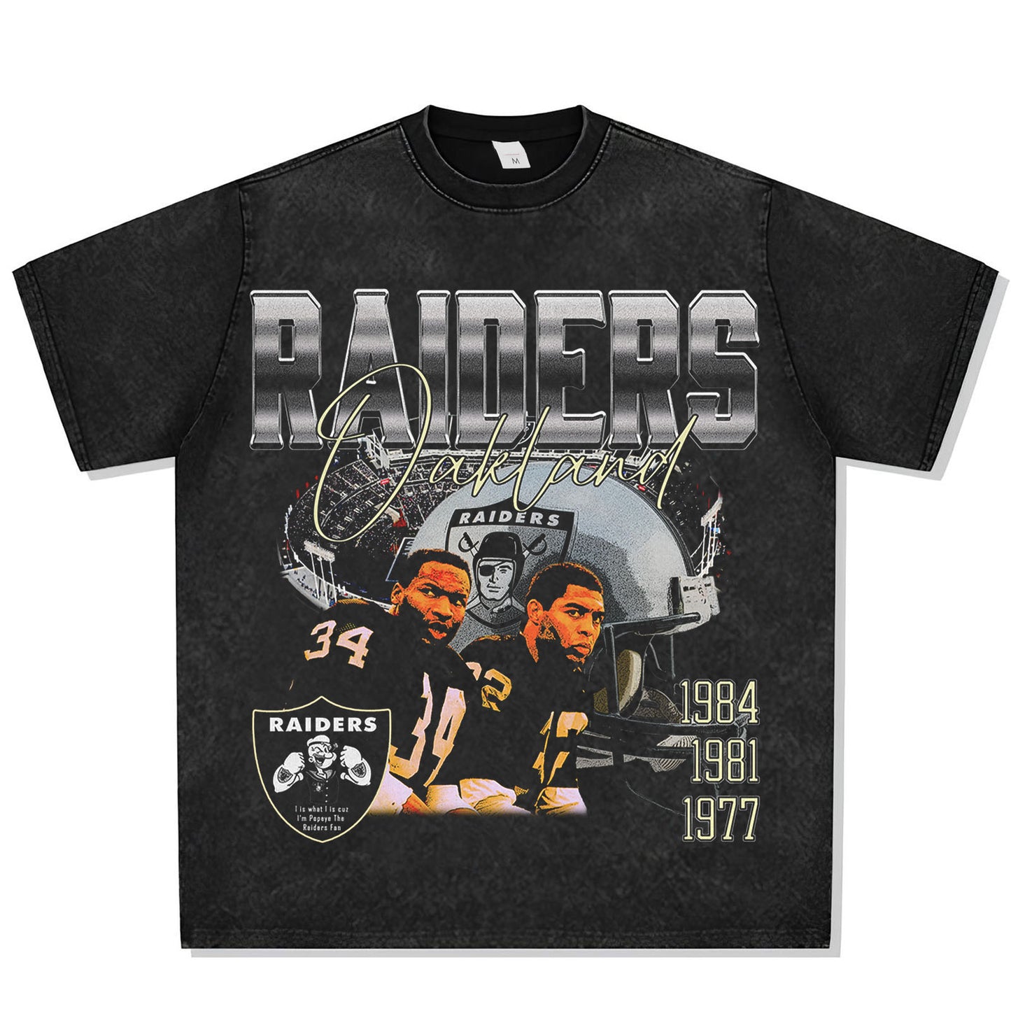 Vintage Oakland Raiders Font Graphic Tee