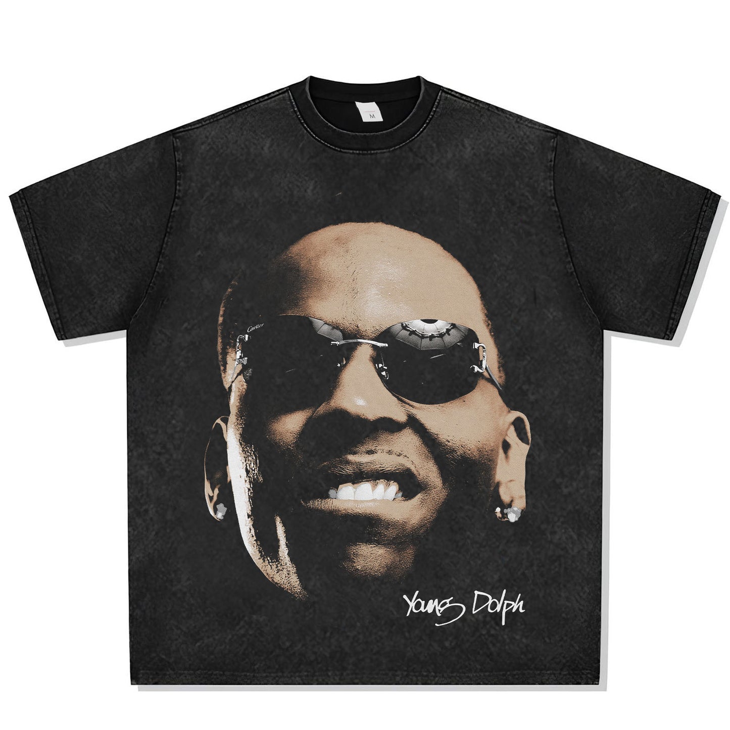 Young Dolph Big Face 2 Font Graphic Tee