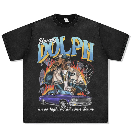 Young Dolph "Come Down" Font Graphic Tee