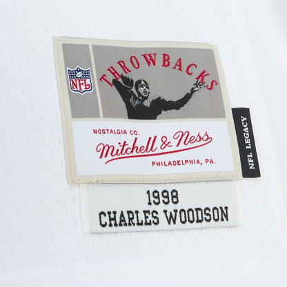 Charles Woodson Oakland Raiders 1998 White Legacy Player Jersey