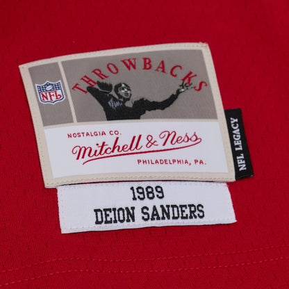 Deion Sanders Atlanta Falcons 1989 Red Legacy Player Jersey
