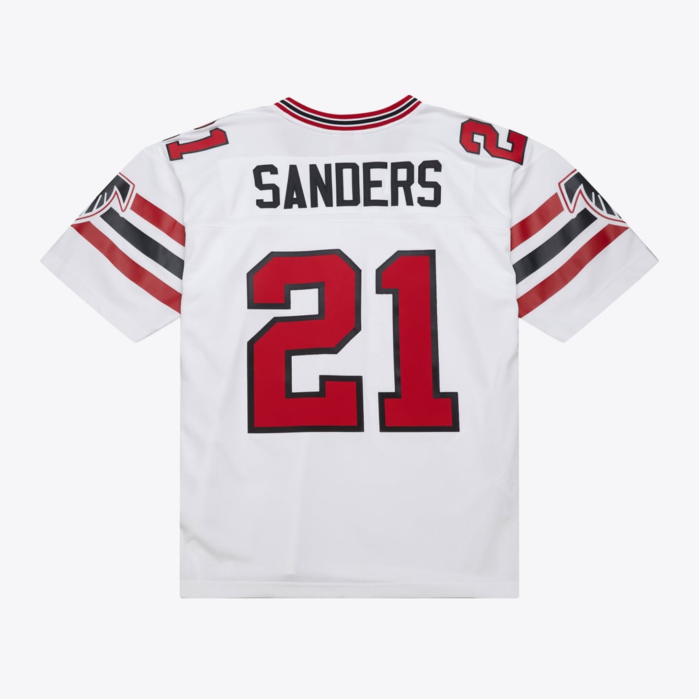Deion Sanders Atlanta Falcons 1989 White Replica Jersey