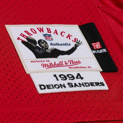 Deion Sanders San Francisco 49ers 1994 Scarlet Jersey