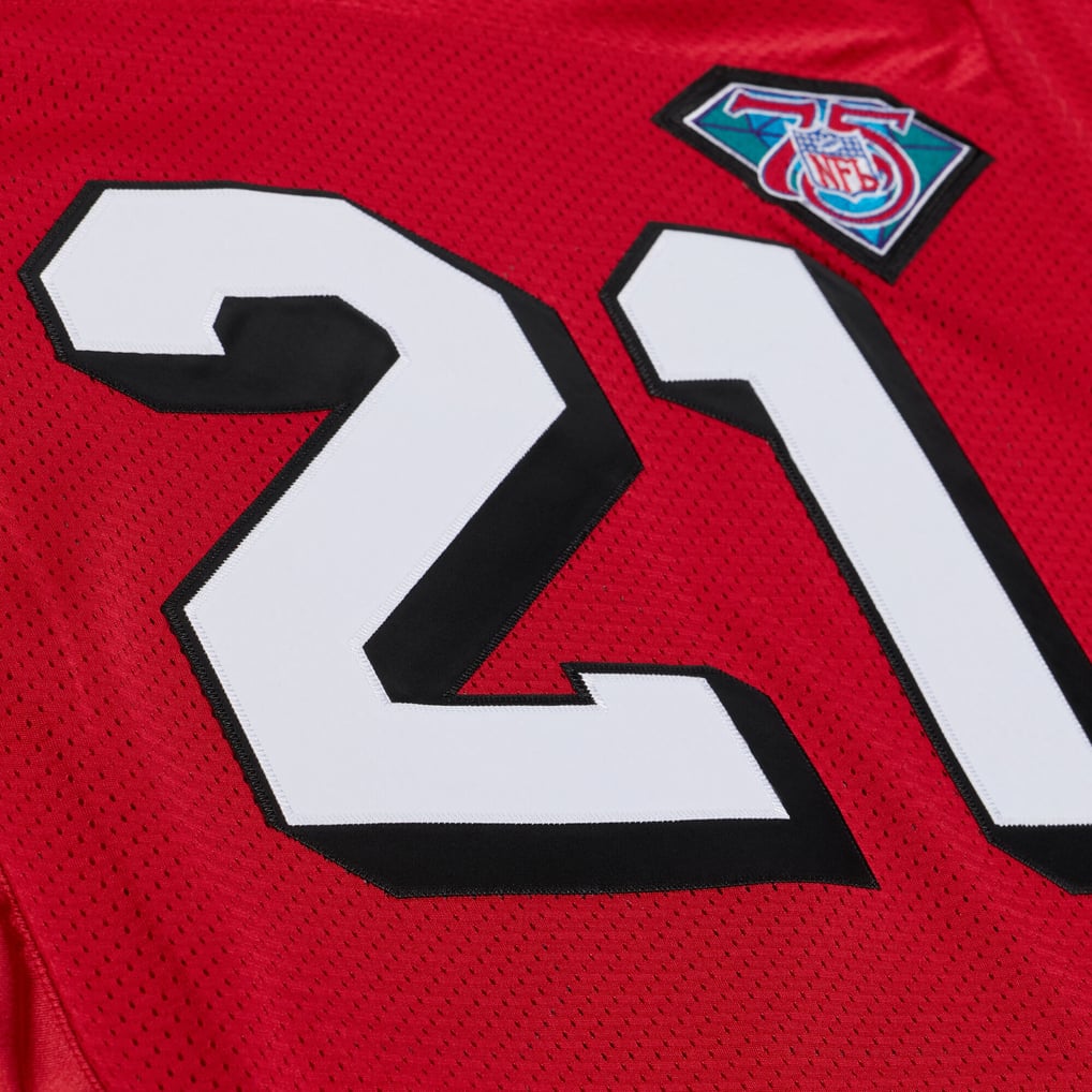 Deion Sanders San Francisco 49ers 1994 Scarlet Jersey