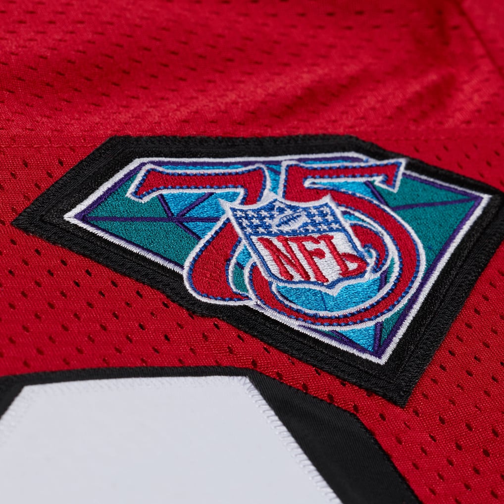 Deion Sanders San Francisco 49ers 1994 Scarlet Jersey