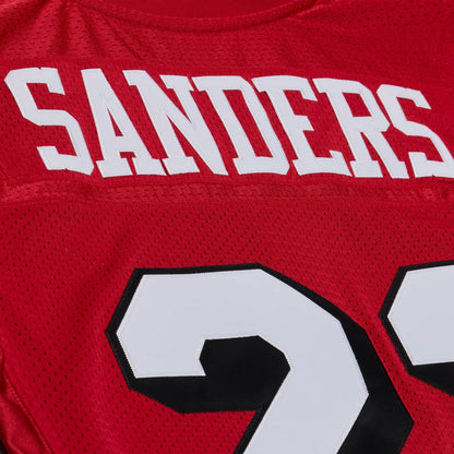 Deion Sanders San Francisco 49ers 1994 Scarlet Jersey