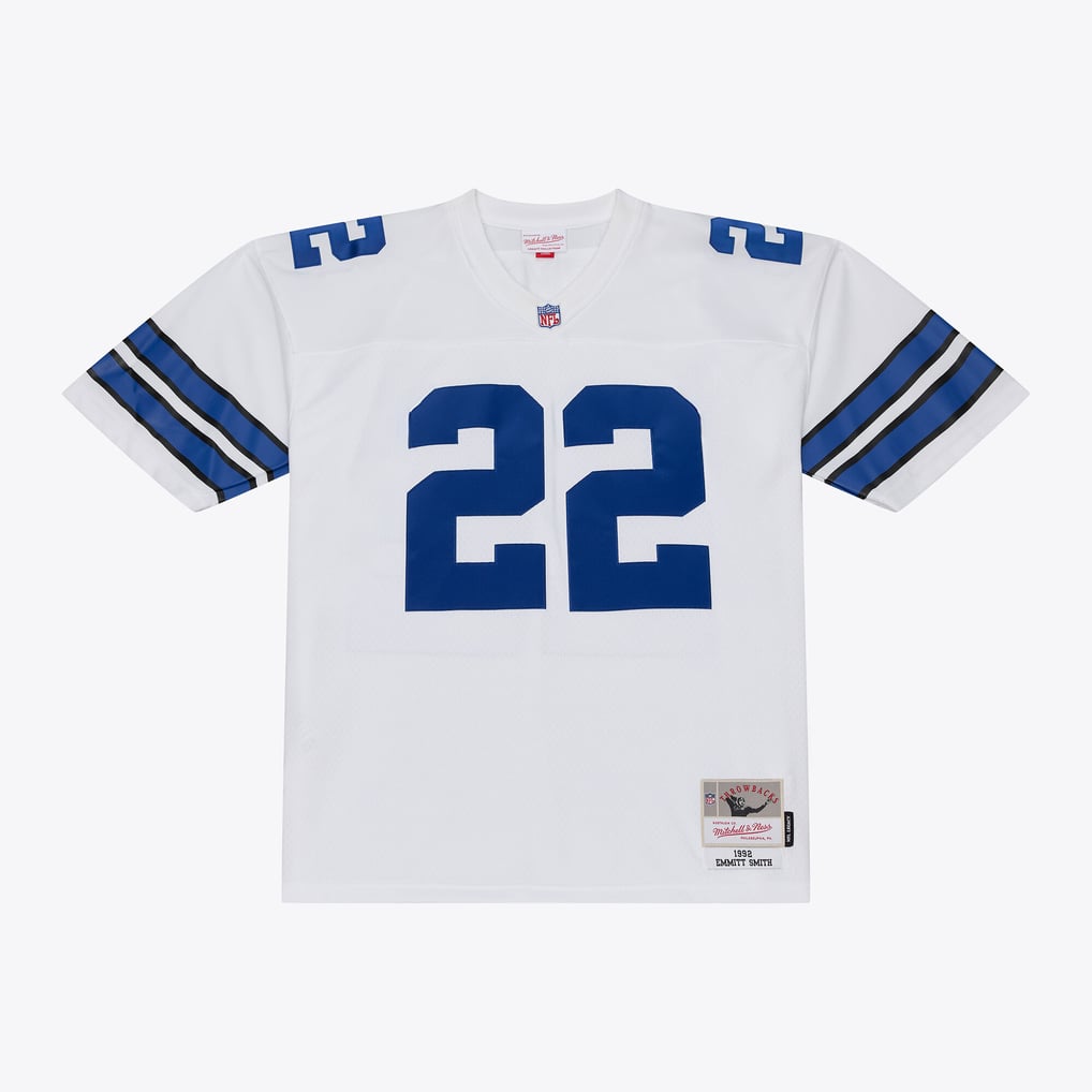 Emmitt Smith Dallas Cowboys 1992 White Legacy Jersey