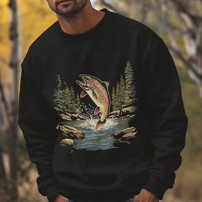 Fishing Graphic Design Sweatshirt