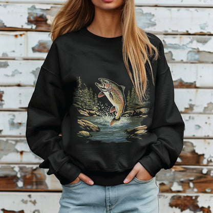 Fishing Graphic Design Sweatshirt