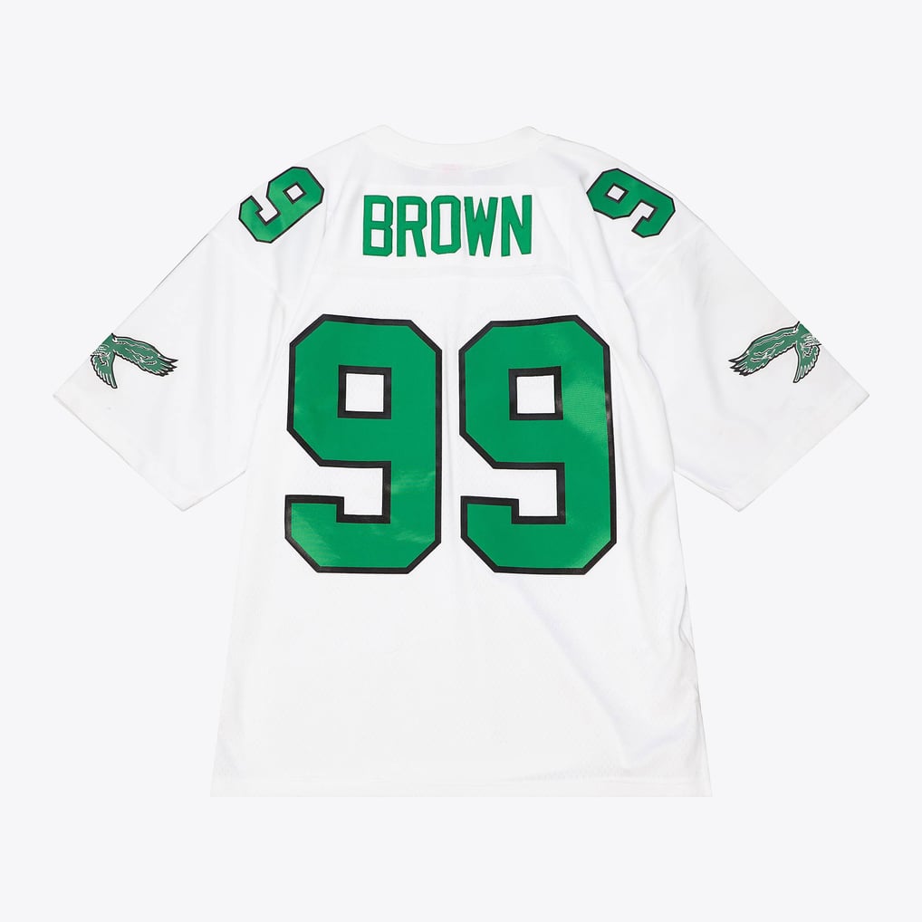 Jerome Brown Philadelphia Eagles 1990 White Legacy Player Jersey