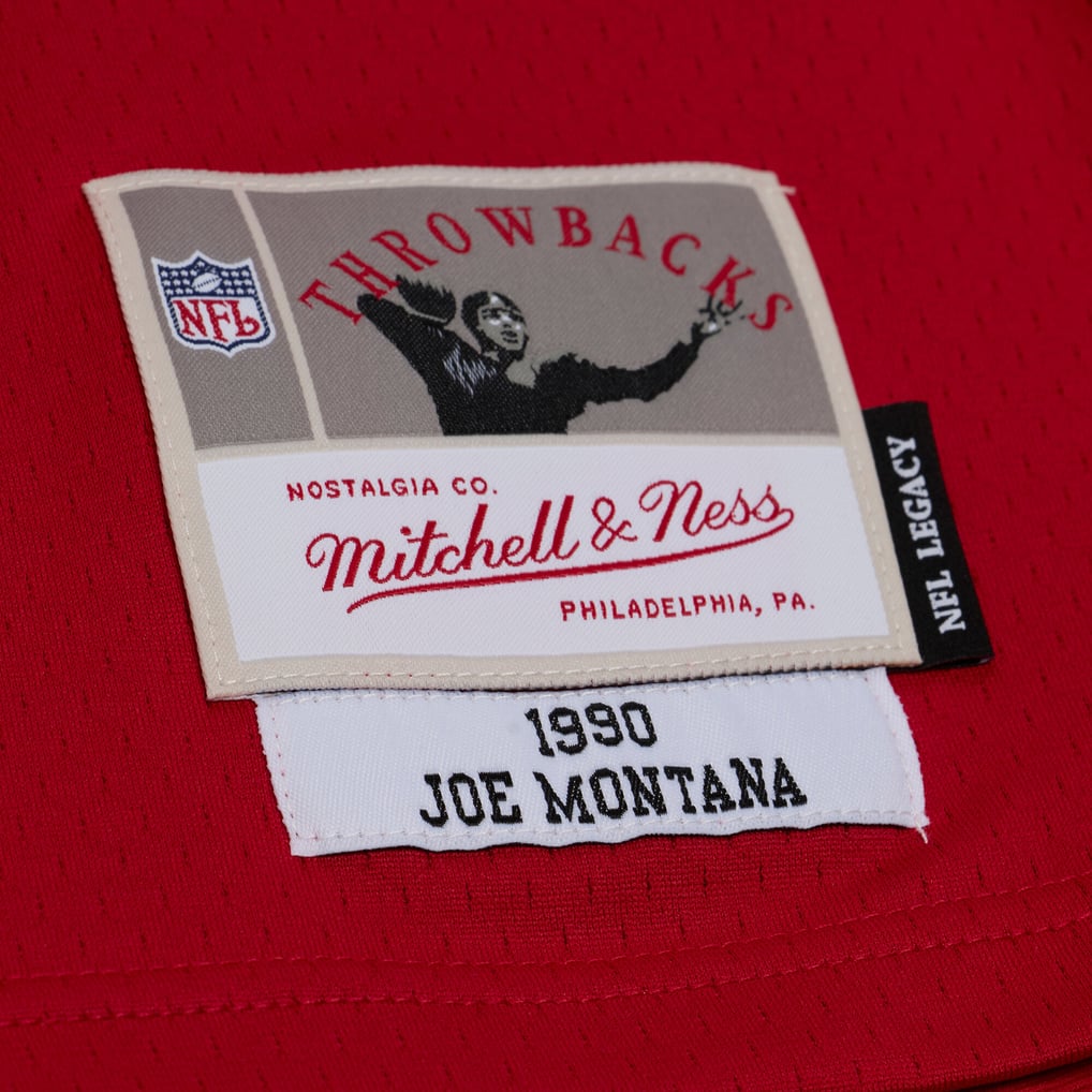 Joe Montana San Francisco 49ers 1990 Scarlet Legacy Player Jersey