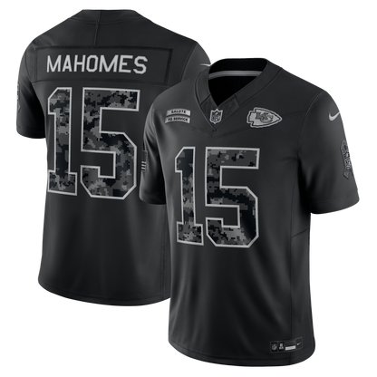 Kansas City Chiefs Jersey 2026 Salute to Service Stitched Limited Jersey - Black