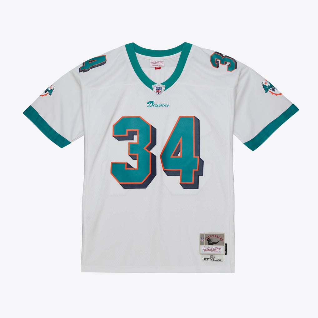Ricky Williams Miami Dolphins White 2002 Legacy Jersey