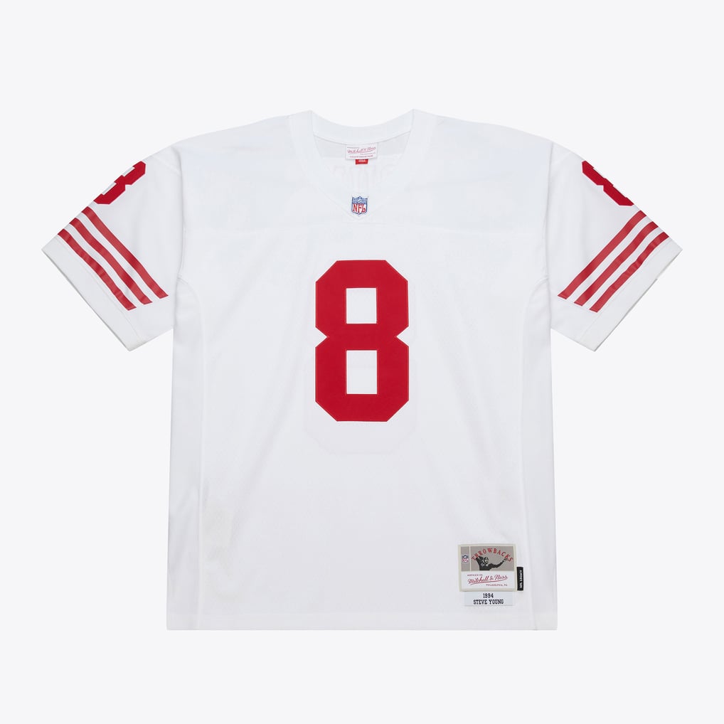 Steve Young San Francisco 49ers 1994 White Legacy Jersey