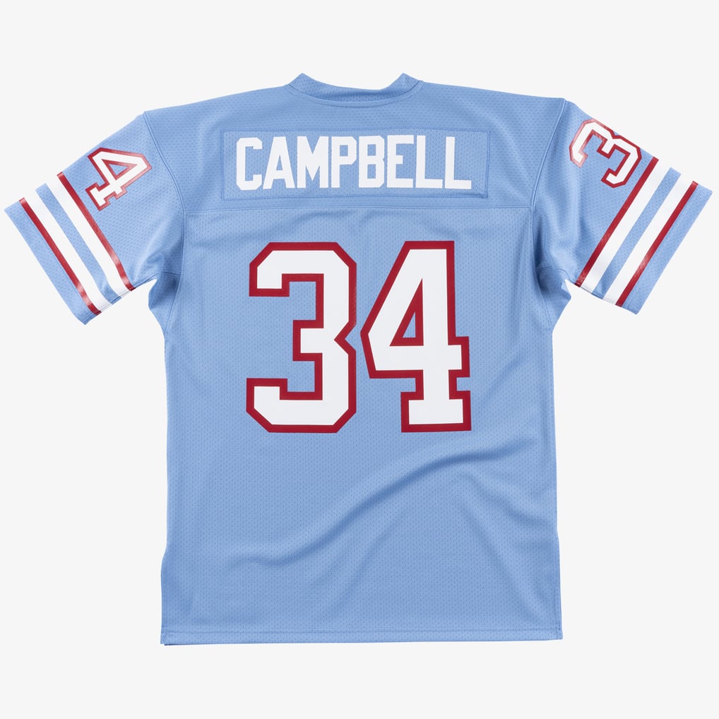 Tennessee Oilers 1980 Light Blue Jersey
