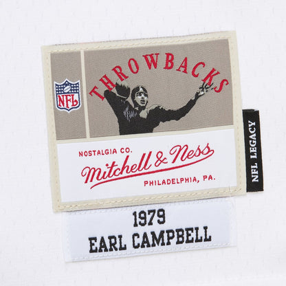 Tennessee Oilers White Earl Campbell Oilers 1979 Replica Jersey