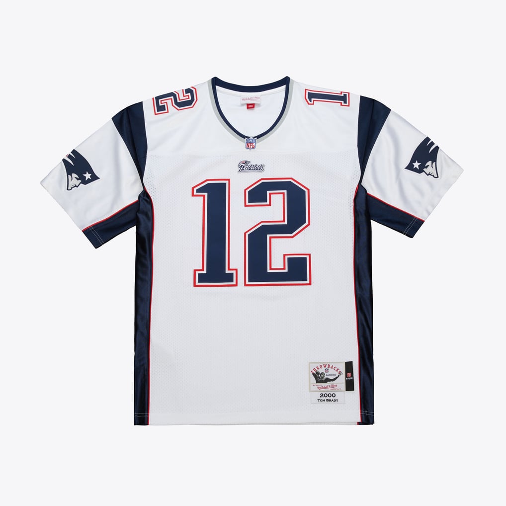 Tom Brady New England Patriots White 2000 Jersey
