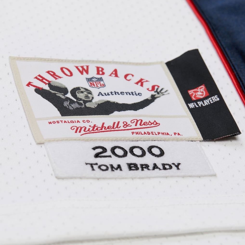 Tom Brady New England Patriots White 2000 Jersey