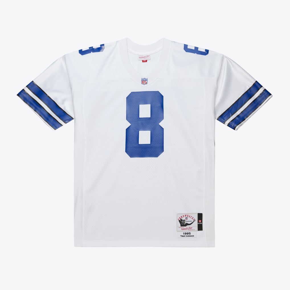 Troy Aikman Dallas Cowboys 1995 White Jersey