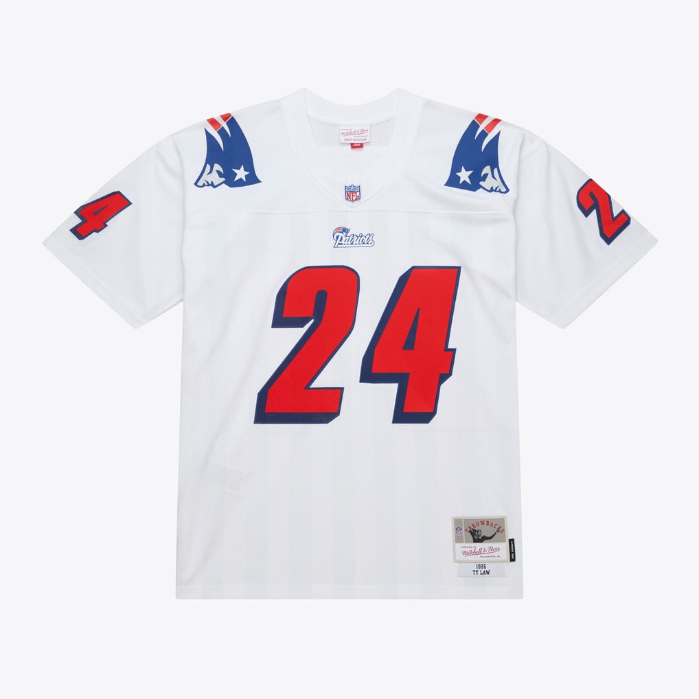 Ty Law New England Patriots 1995 White Legacy Player Jersey