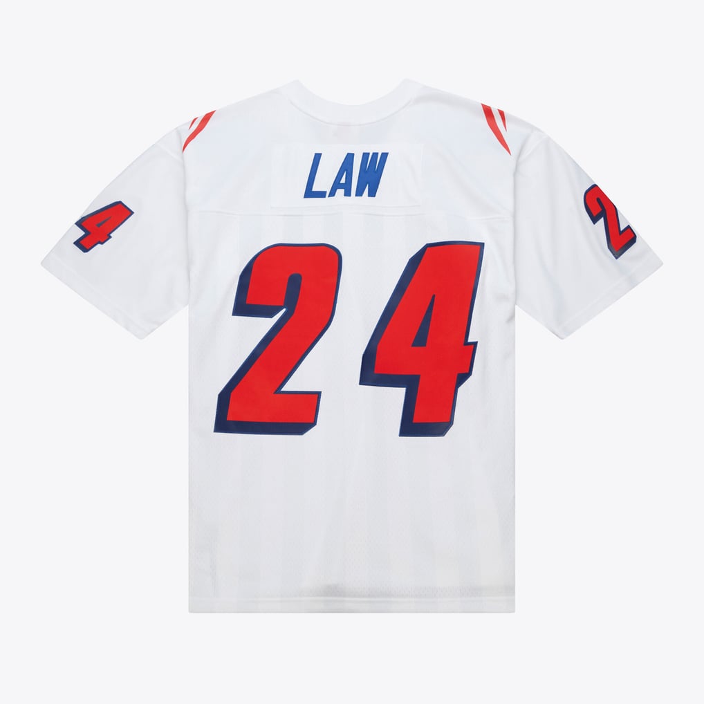 Ty Law New England Patriots 1995 White Legacy Player Jersey